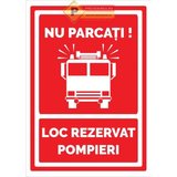 Indicator pentru parcarea masinilor de pompieri